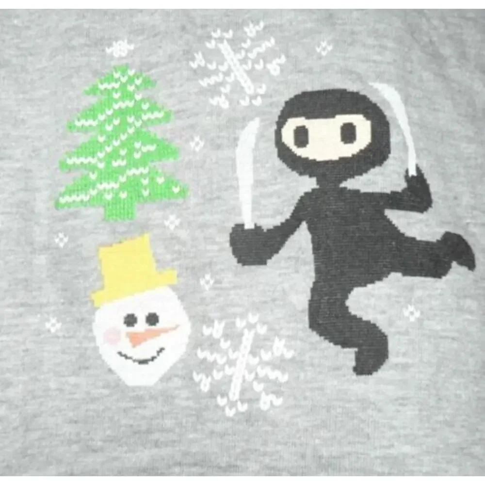 Ugly Stuff Holiday Supply Co. Men's Ninja‎ Cotton Boxers in Gray XX-Large